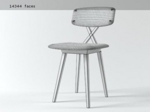 5 oclock chair 3D 모델