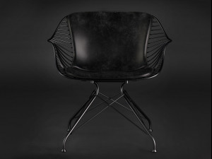 wire lounge chair Modello 3D