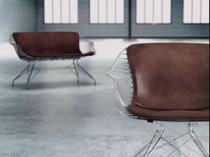 wire lounge chair Modello 3D
