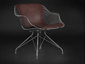 wire lounge chair Modello 3D