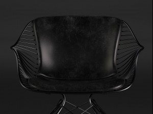 wire lounge chair Modello 3D