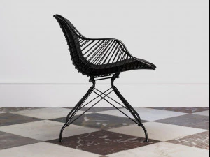 wire lounge chair 3D Model