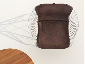 wire lounge chair Modello 3D