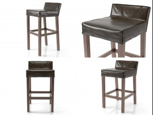 saar kitchen and bar stool Modello 3D