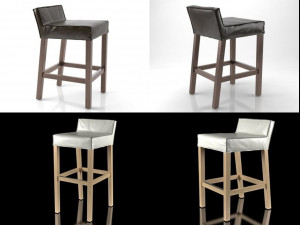 saar kitchen and bar stool Modello 3D