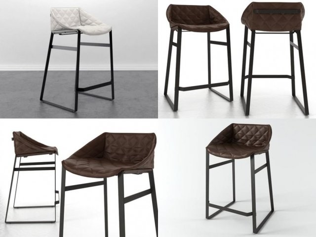 kekke barstool Model 3D .c4d .max .obj .3ds .fbx .stl .blend 