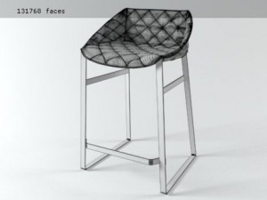 kekke barstool Model 3D