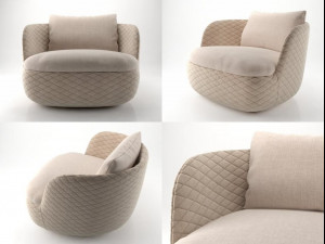 bart armchair 3D-Modell