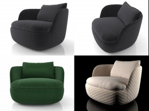 bart armchair Model 3D