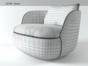 bart armchair 3D Model