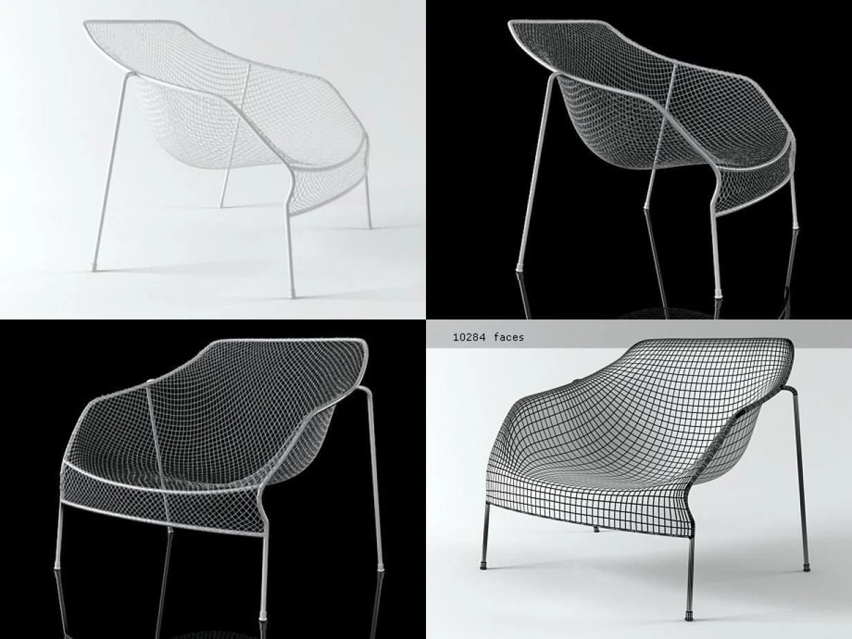 heaven lounge chair 487 3D Model .c4d .max .obj .3ds .fbx .stl .blend 