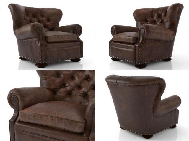 Churchill sales leather chair
