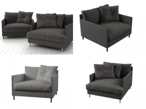 chemise armchair 3D Model