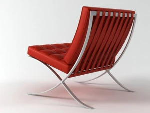 cadeira por colina Modelo 3D