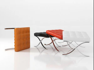 stool by knoll 3D Model