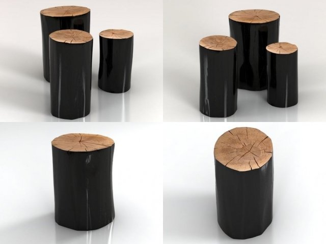 log s-m-l by gervason 3D Model .c4d .max .obj .3ds .fbx .stl .blend 