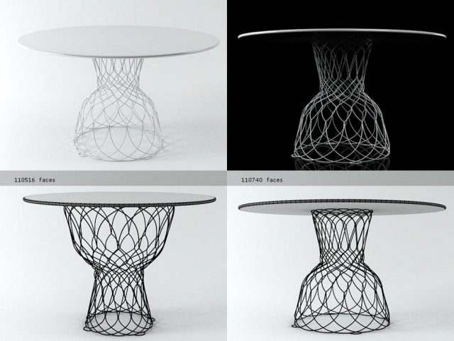 re-trouv tables by emu group 3D 模型 .c4d .max .obj .3ds .fbx .stl .blend 