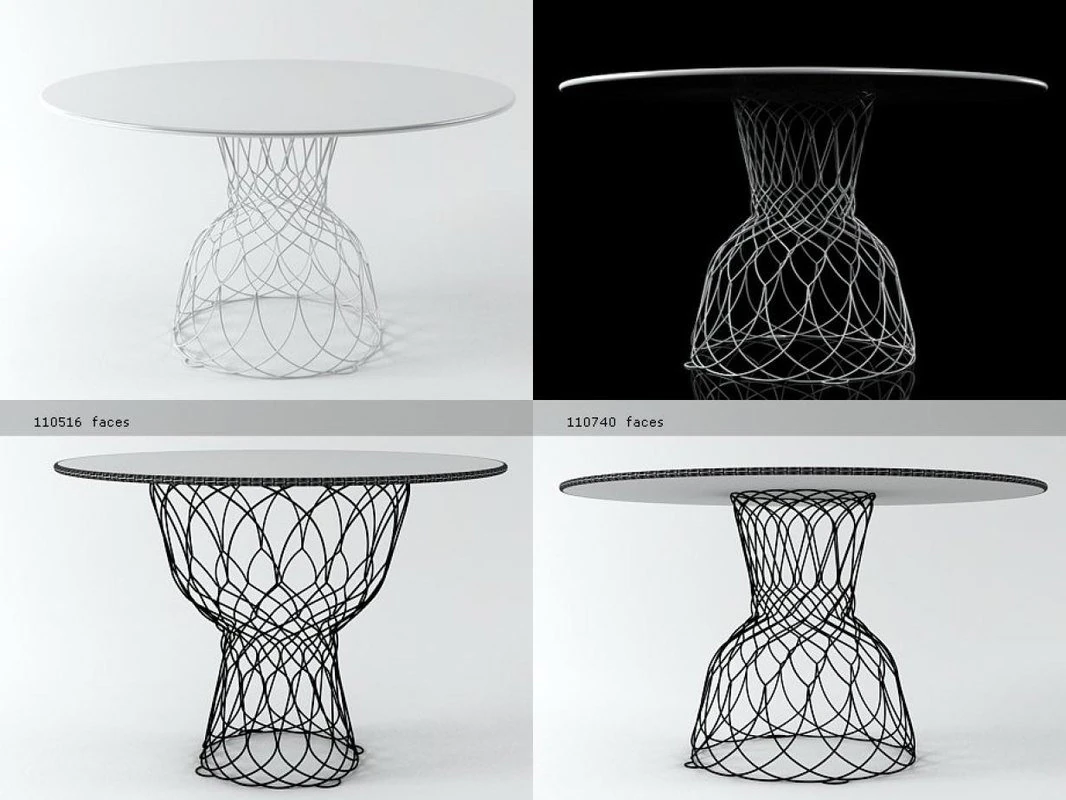 re-trouv tables by emu group 3D Model .c4d .max .obj .3ds .fbx .stl .blend 