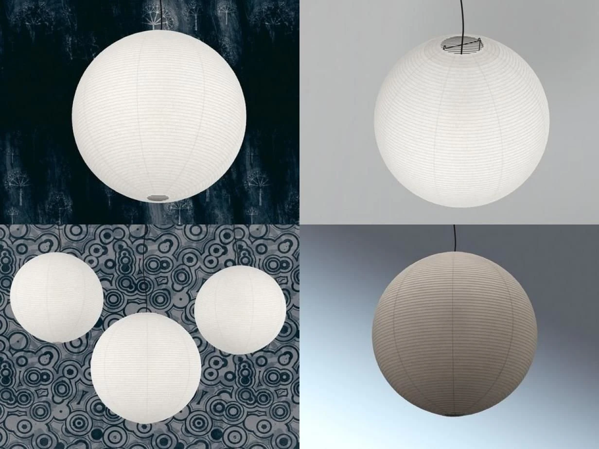akari 120a by vitra 3D Model .c4d .max .obj .3ds .fbx .stl .blend 