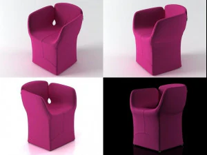 bloomy chair by moroso 3D Model