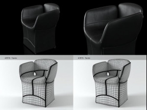 bloomy chair by moroso 3D Модель