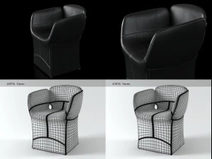 bloomy chair by moroso 3D Model