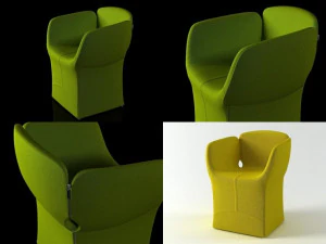 bloomy chair by moroso 3D Model