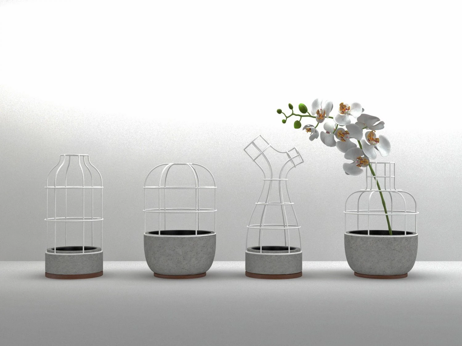 v4 vases by sy design 3D Model .c4d .max .obj .3ds .fbx .stl .blend