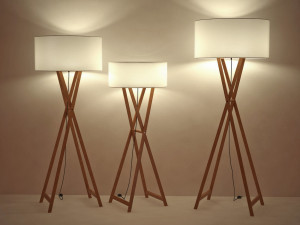 wooden floor lamps 3D Model