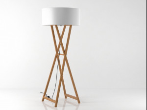 wooden floor lamps Modelo 3D