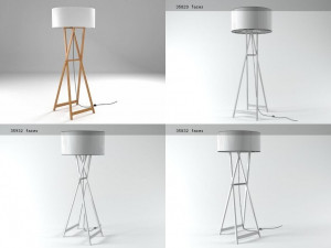 wooden floor lamps Modelo 3D