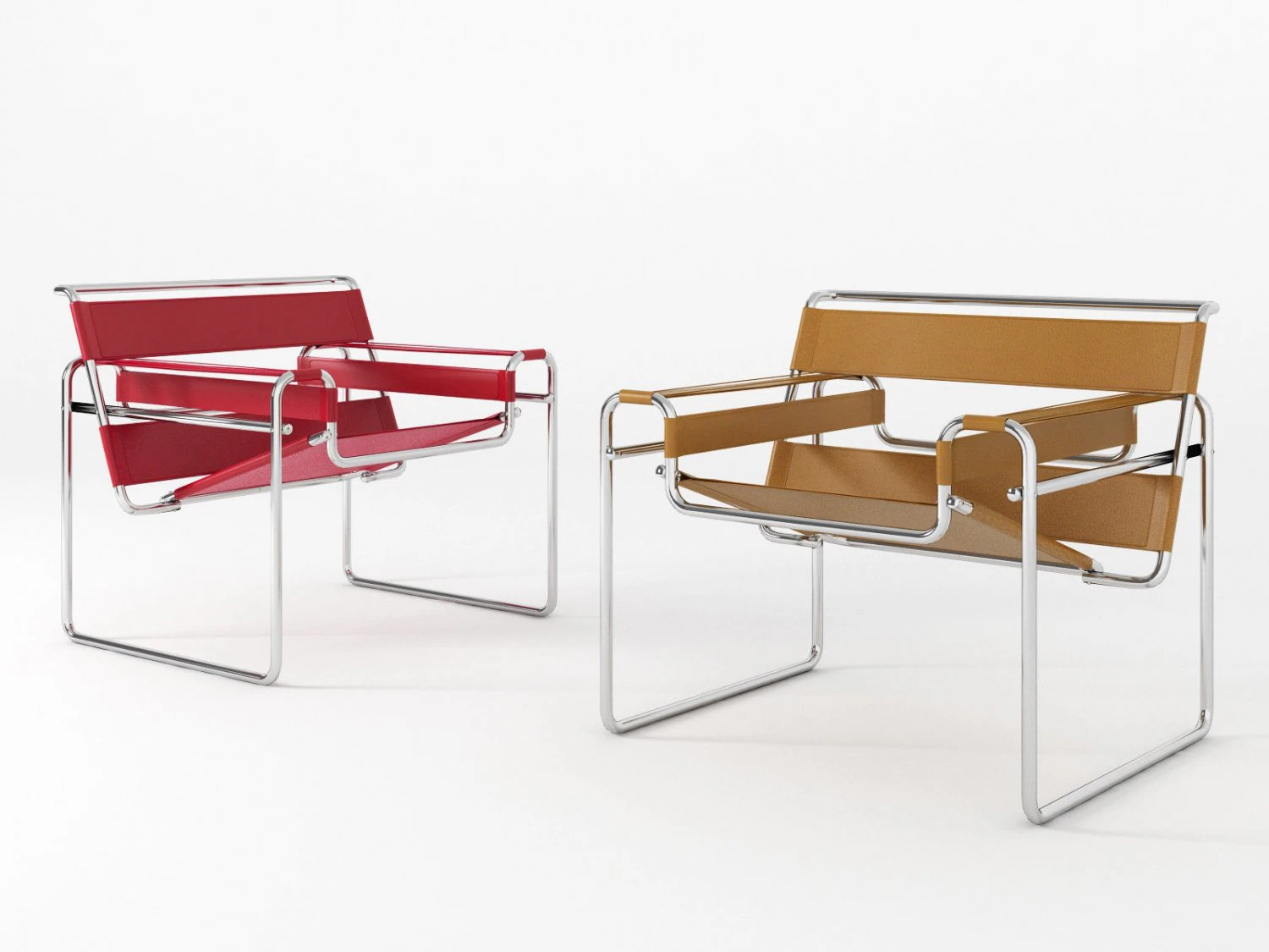 wassily chair 3D Model .c4d .max .obj .3ds .fbx .stl .blend