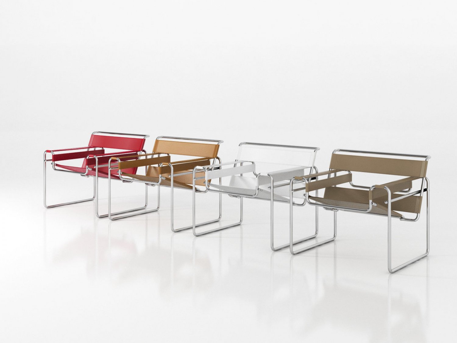 wassily chair 3D in 3DExport