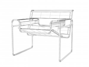 wassily chair Modelo 3D