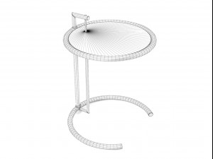adjustable table e1027 3D Model