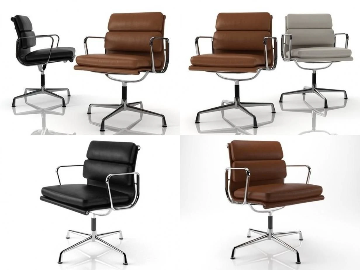 eames soft pad side chair 3D Model .c4d .max .obj .3ds .fbx .stl .blend 