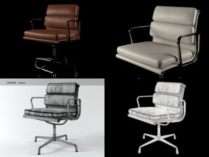 eames soft pad side chair 3D Model