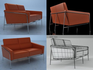 3302 by fritz hansen 3D Модель