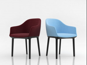 softshell chair 3D 模型