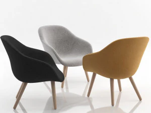 라운지 의자 aal82에 대해 3D 모델