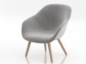about a lounge chair aal82 3D Model