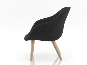 about a lounge chair aal82 3D Model