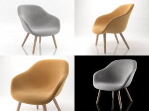 about a lounge chair aal82 3D Model