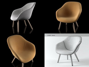 about a lounge chair aal82 3D Model