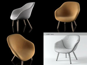 라운지 의자 aal82에 대해 3D 모델