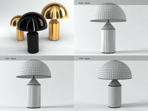 atollo by oluce Modelo 3D