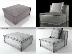 fedde fauteuil 3D Model