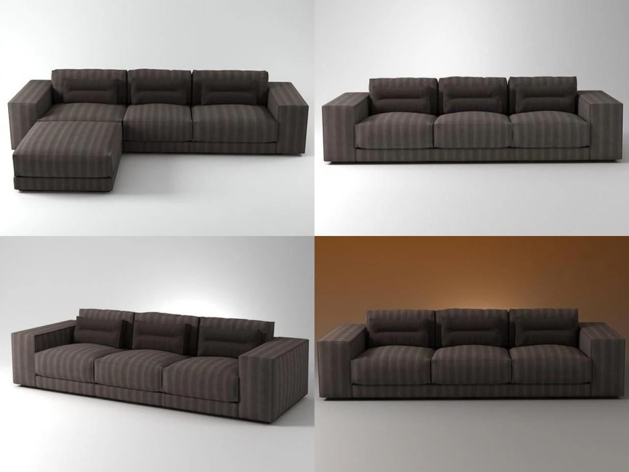 dieke sofa 3D Model .c4d .max .obj .3ds .fbx .stl .blend 