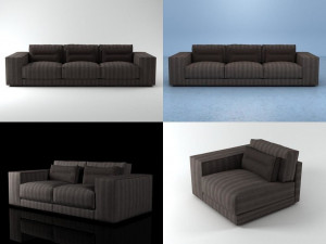 dieke sofa Model 3D