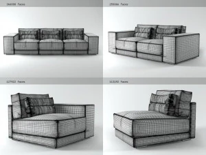 dieke sofa 3D Model